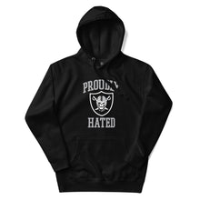 Load image into Gallery viewer, Proudly Hated Shield Unisex Hoodie